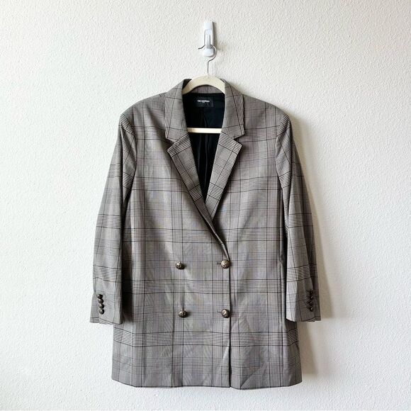 The Kooples Prince of Wales Suit Jacket in Beige Size 42 (10 US) - Picture 4 of 13